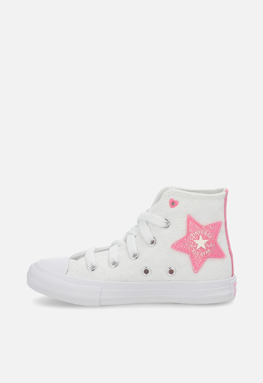 Converse - Chuck taylor all star sparkle - white/oops pink/white