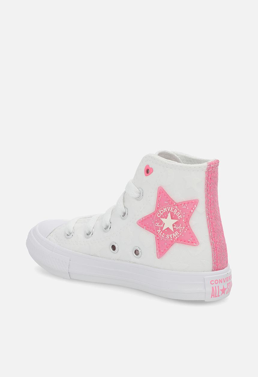 Converse - Chuck taylor all star sparkle - white/oops pink/white