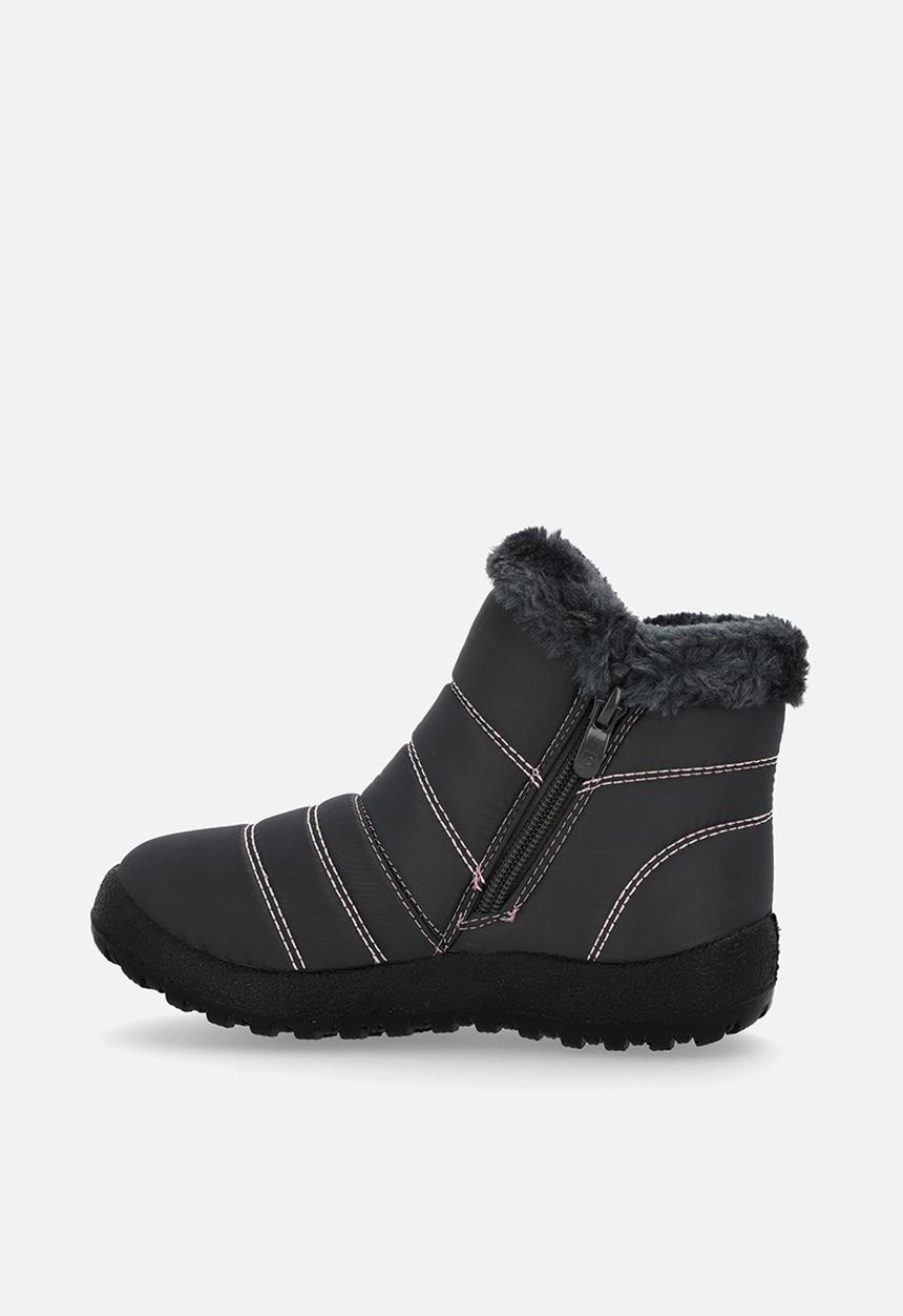 Pierre Cardin - Casey Quilted Boot - Grey & Pink