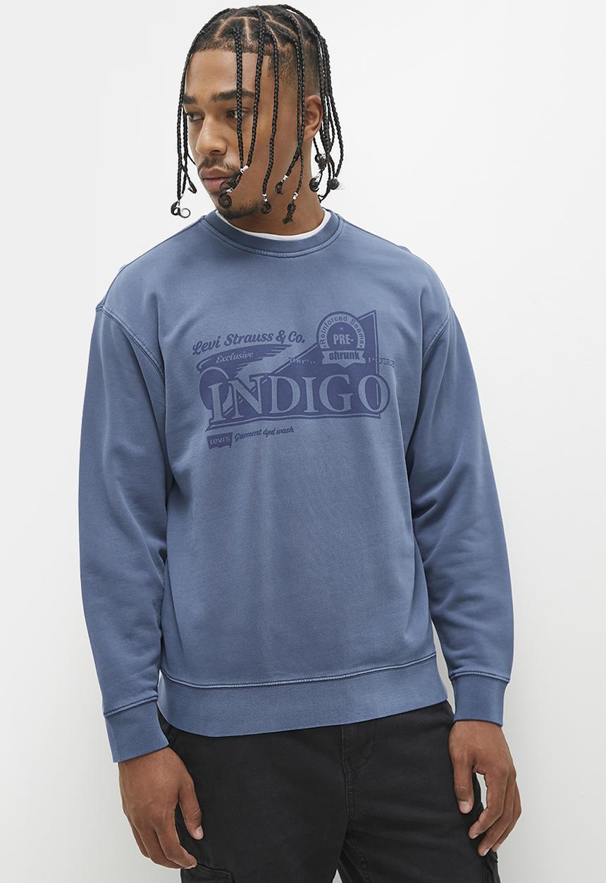 Levi’s® - Relaxed graphic crew - indigo crew gd vintage indigo
