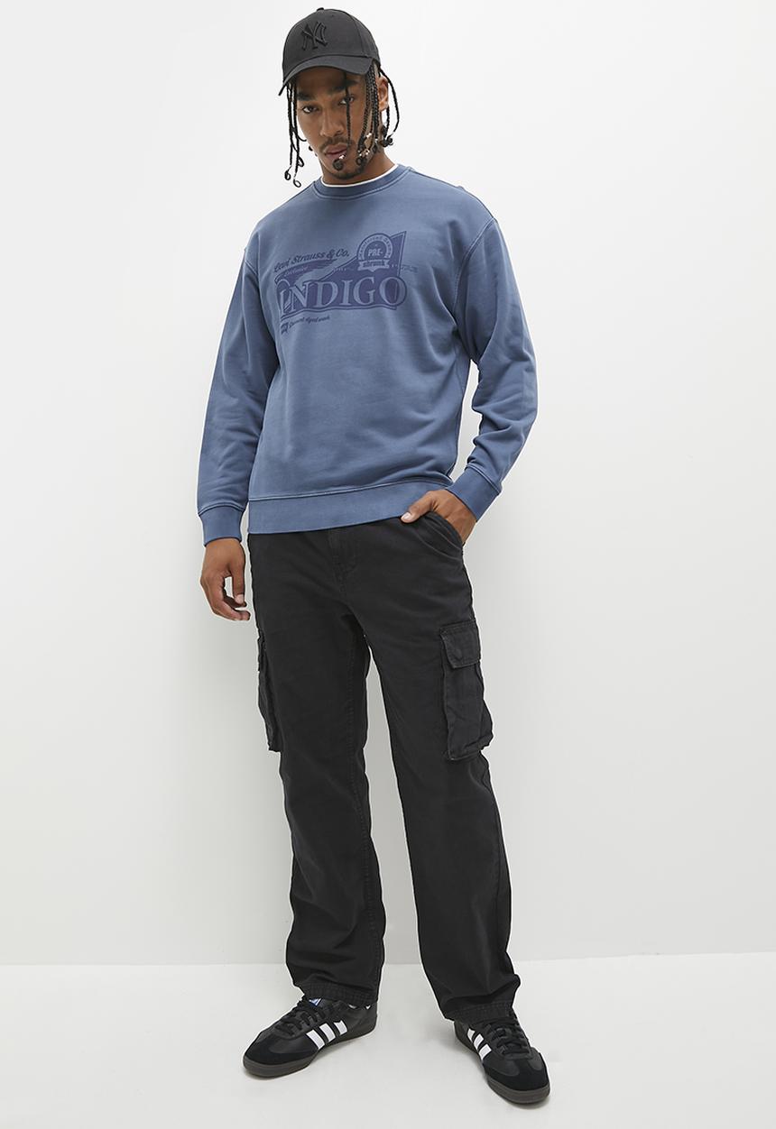 Levi’s® - Relaxed graphic crew - indigo crew gd vintage indigo