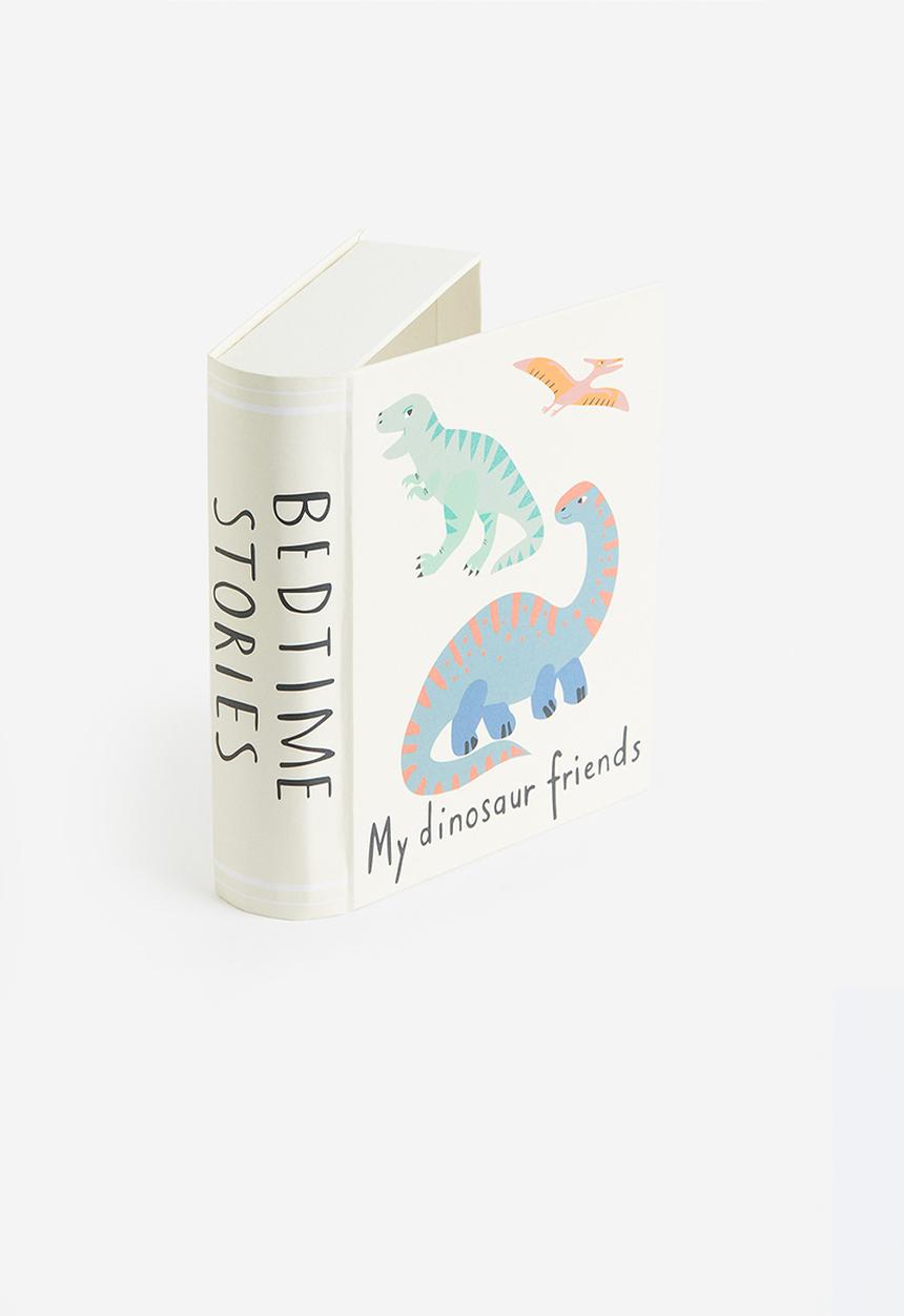 H&M - Book-shaped storage box - beige,multi