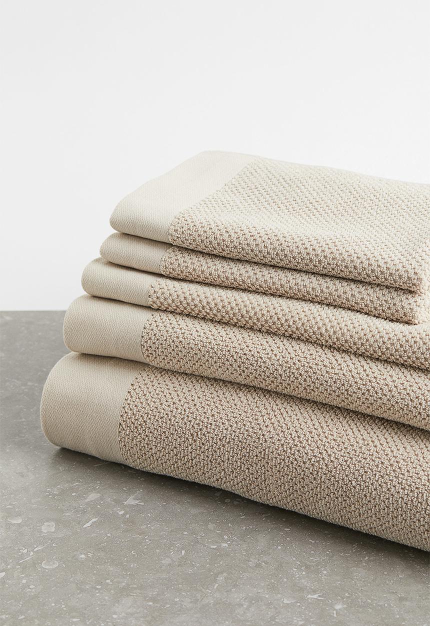 H&M - Cotton terry bath sheet - beige