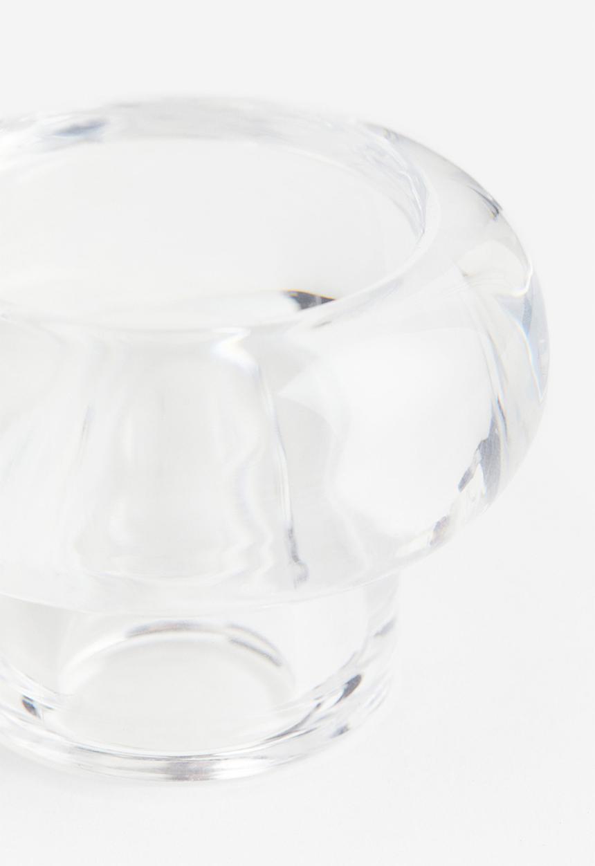 H&M - Glass candle holder - transparent