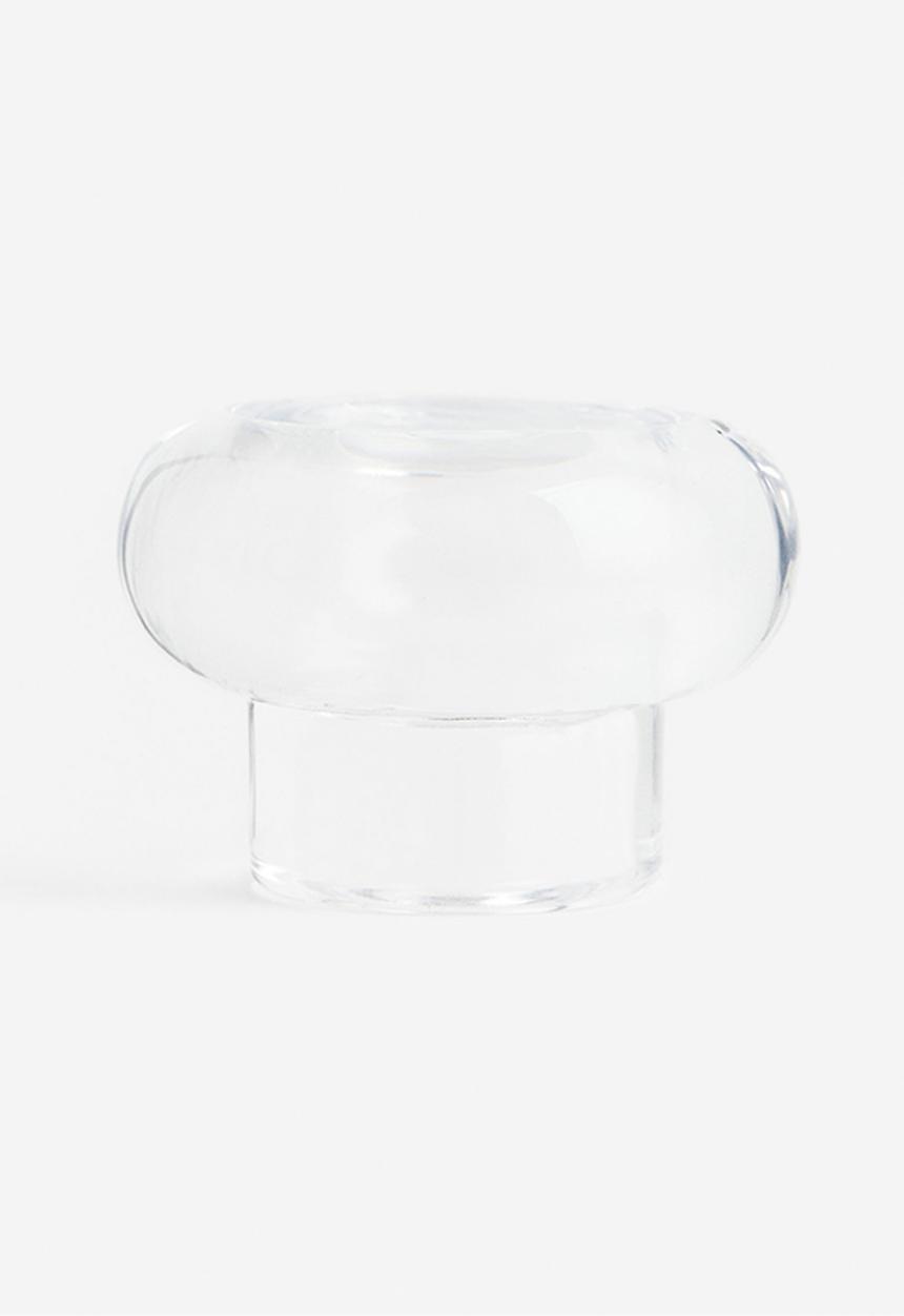 H&M - Glass candle holder - transparent