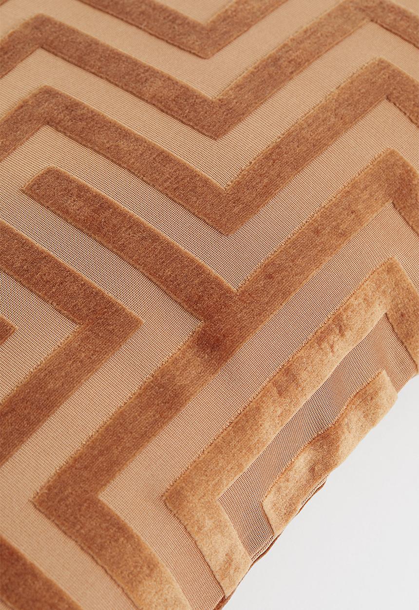 H&M - Velvet cushion cover - brown