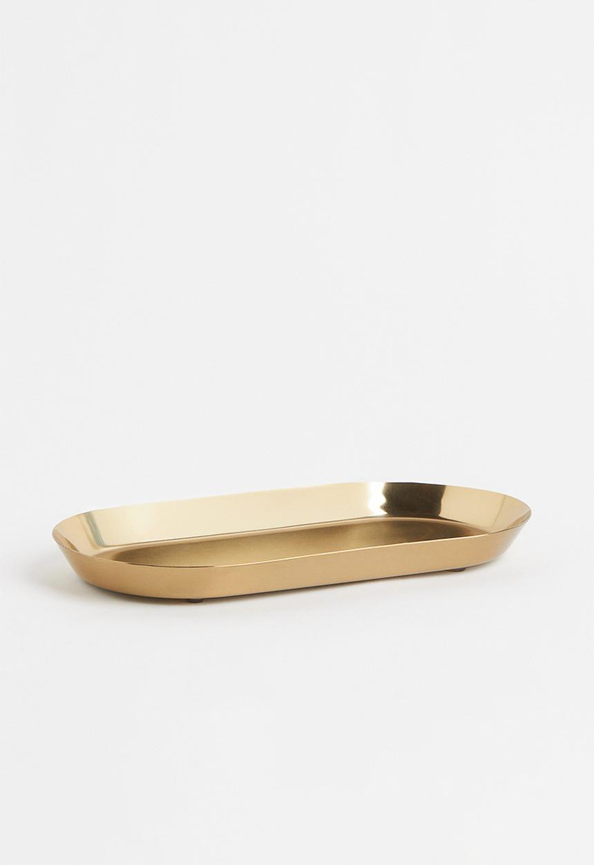 H&M - Small metal tray - gold
