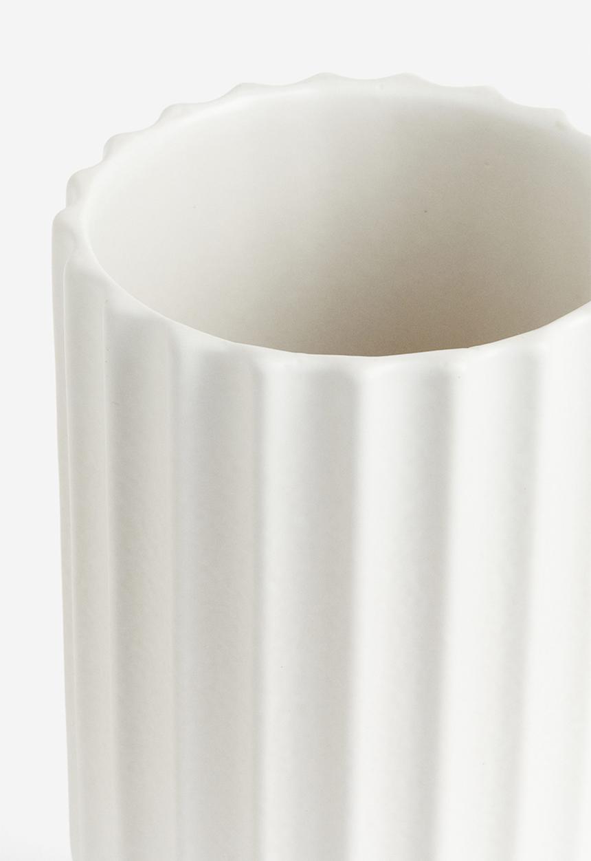 H&M - Stoneware vase - white