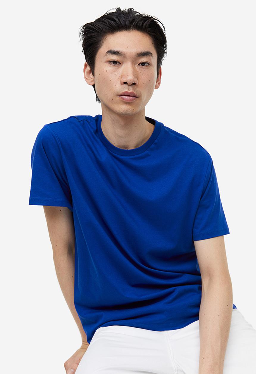H&M - Regular fit T-shirt - blue