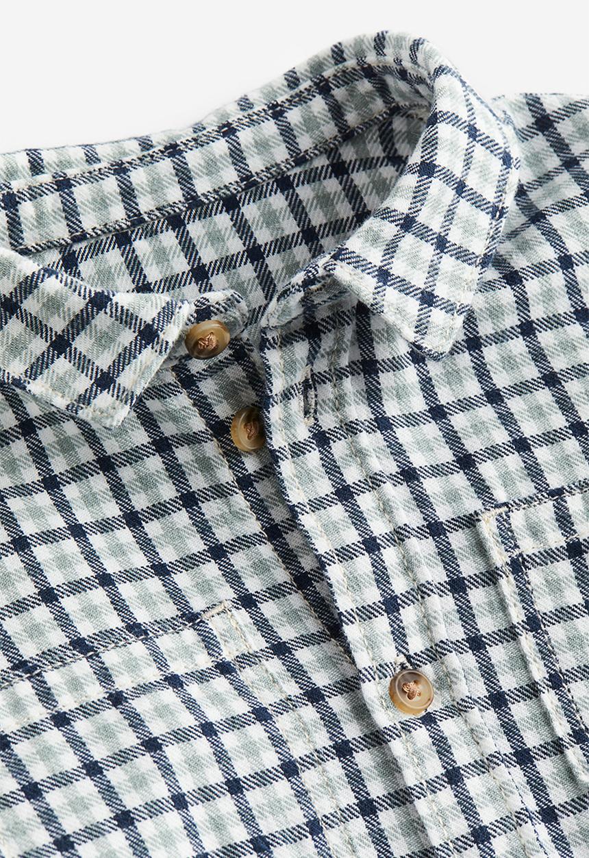 H&M - Cotton flannel shirt - blue