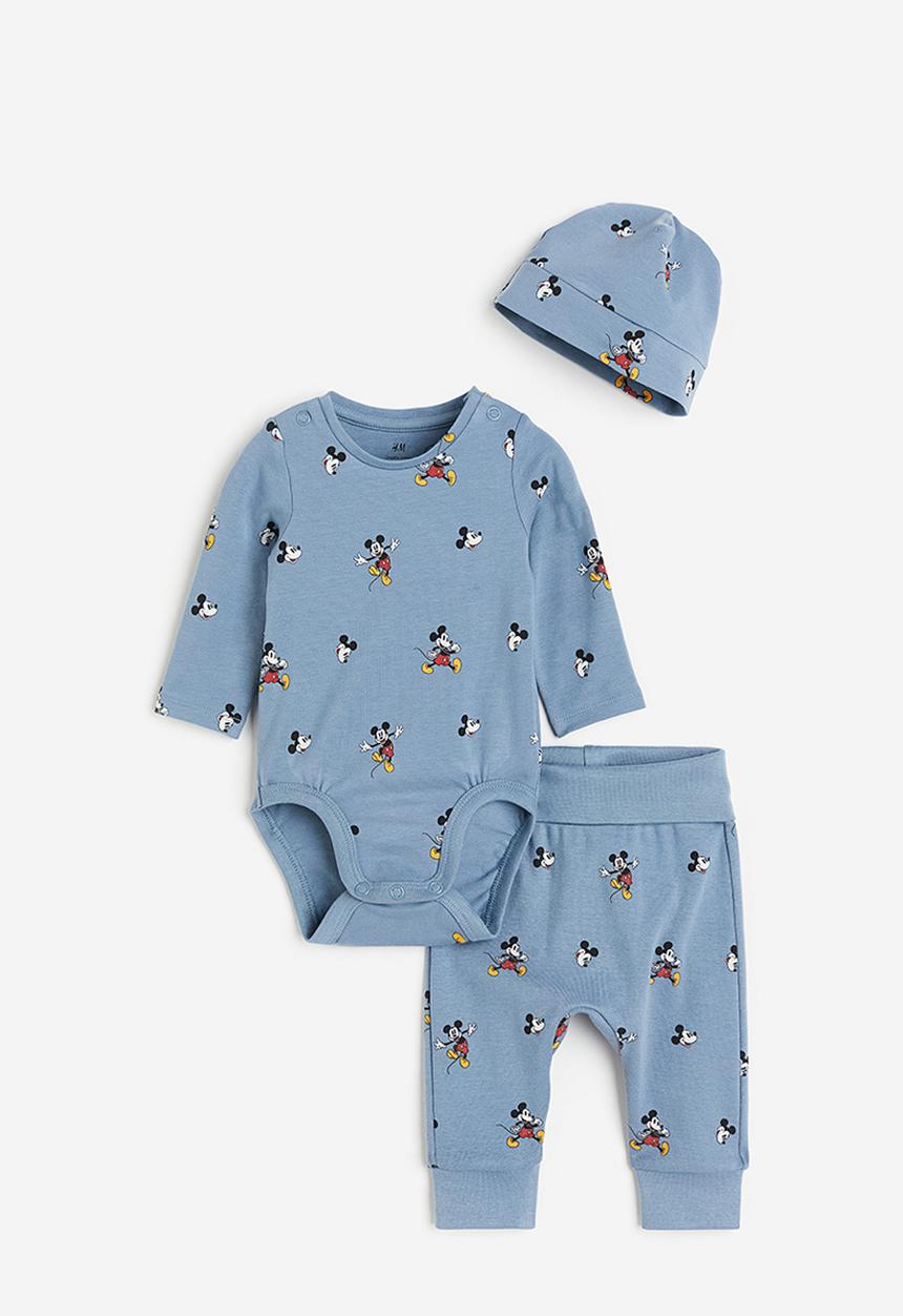 H&M - 3-Piece jersey set - blue