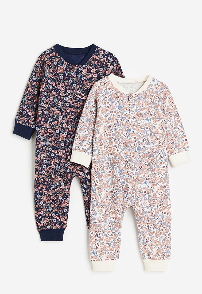 H&M - 2-Pack patterned cotton pyjamas - blue multi