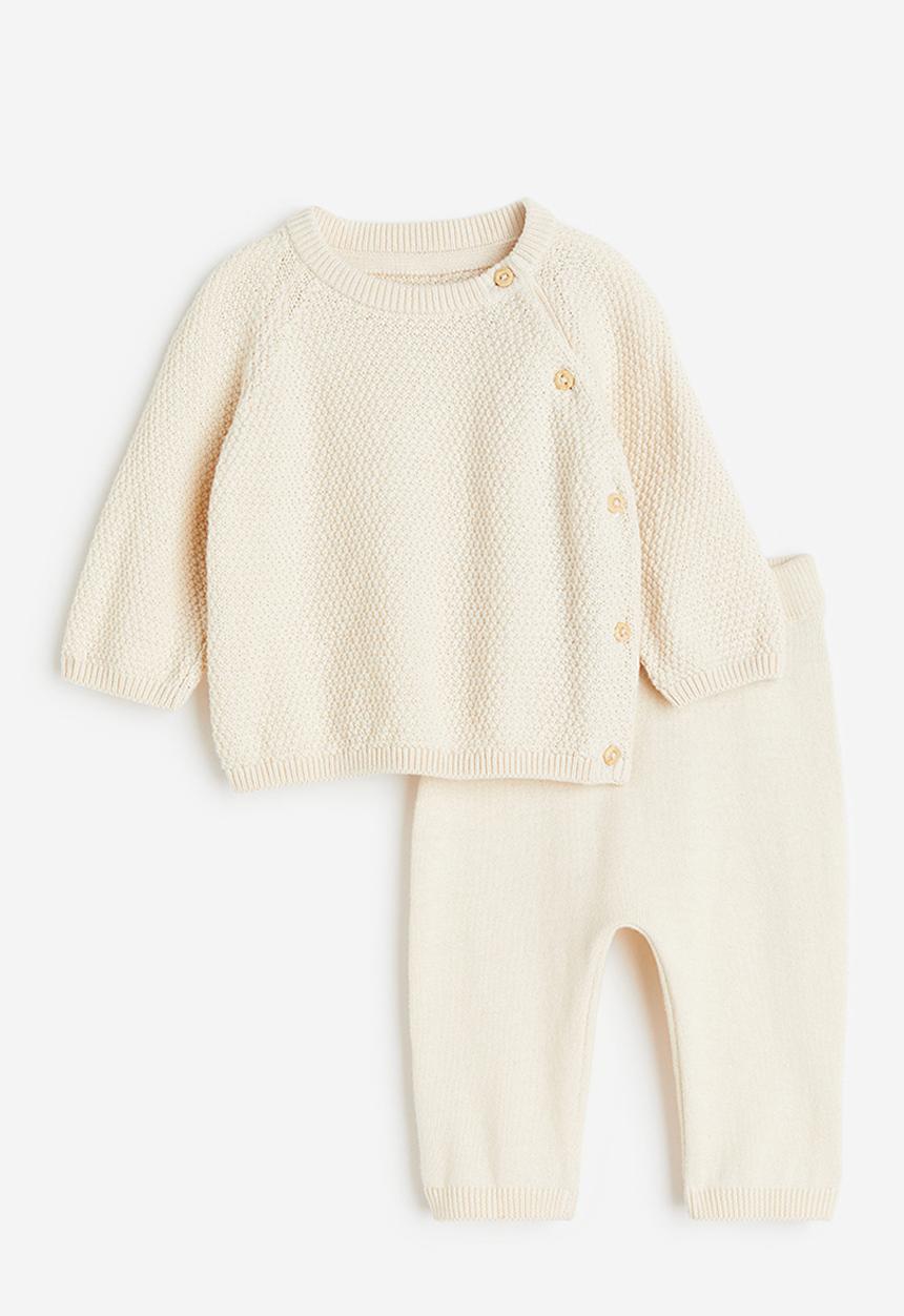 H&M - 2-Piece cotton set - white