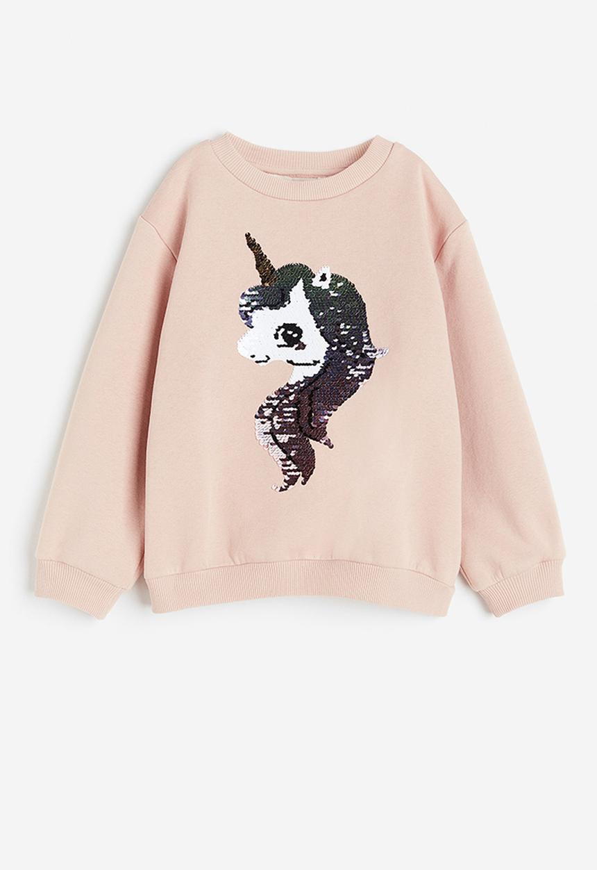 H&M - Motif-detail sweatshirt - pink