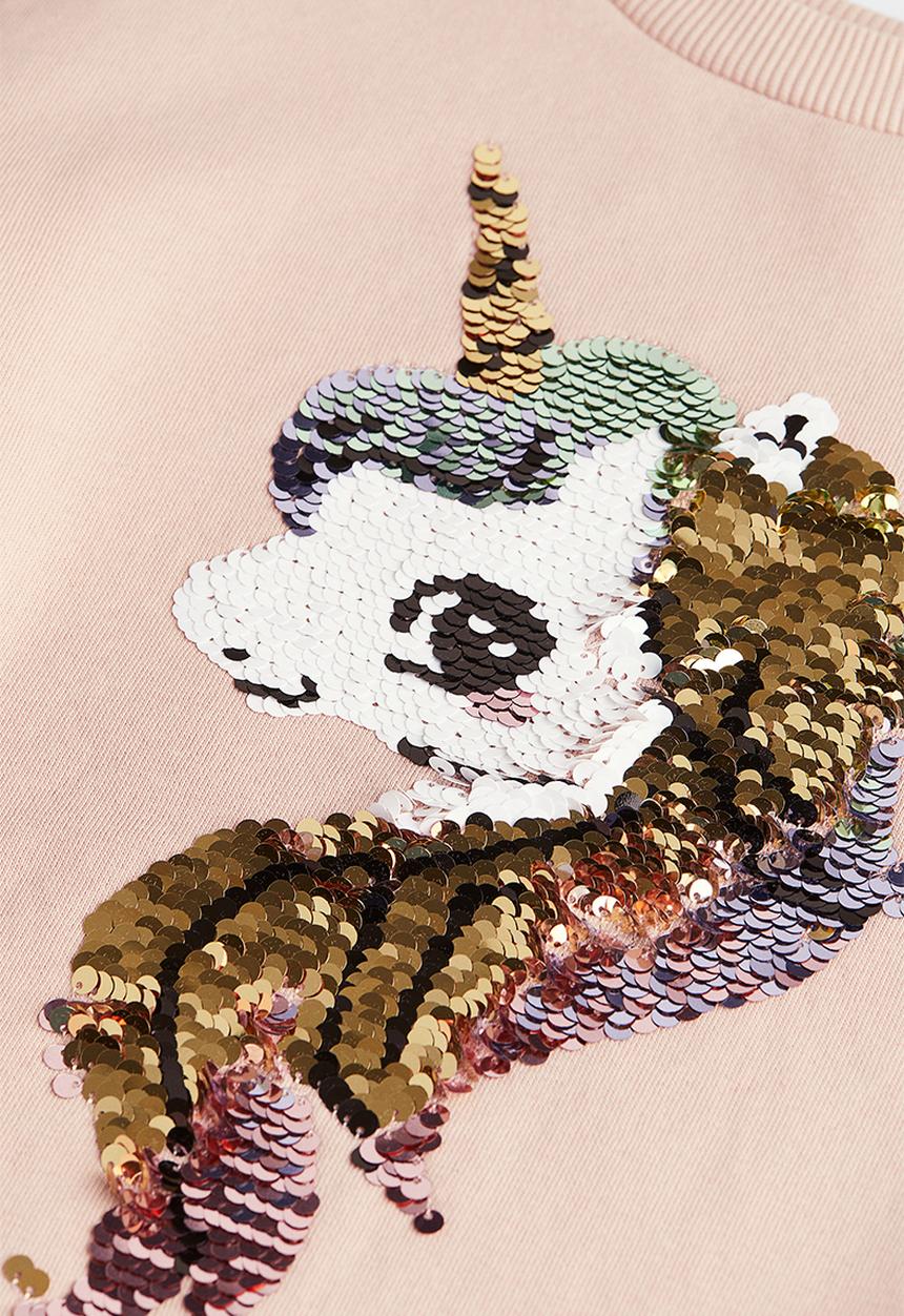 H&M - Motif-detail sweatshirt - pink