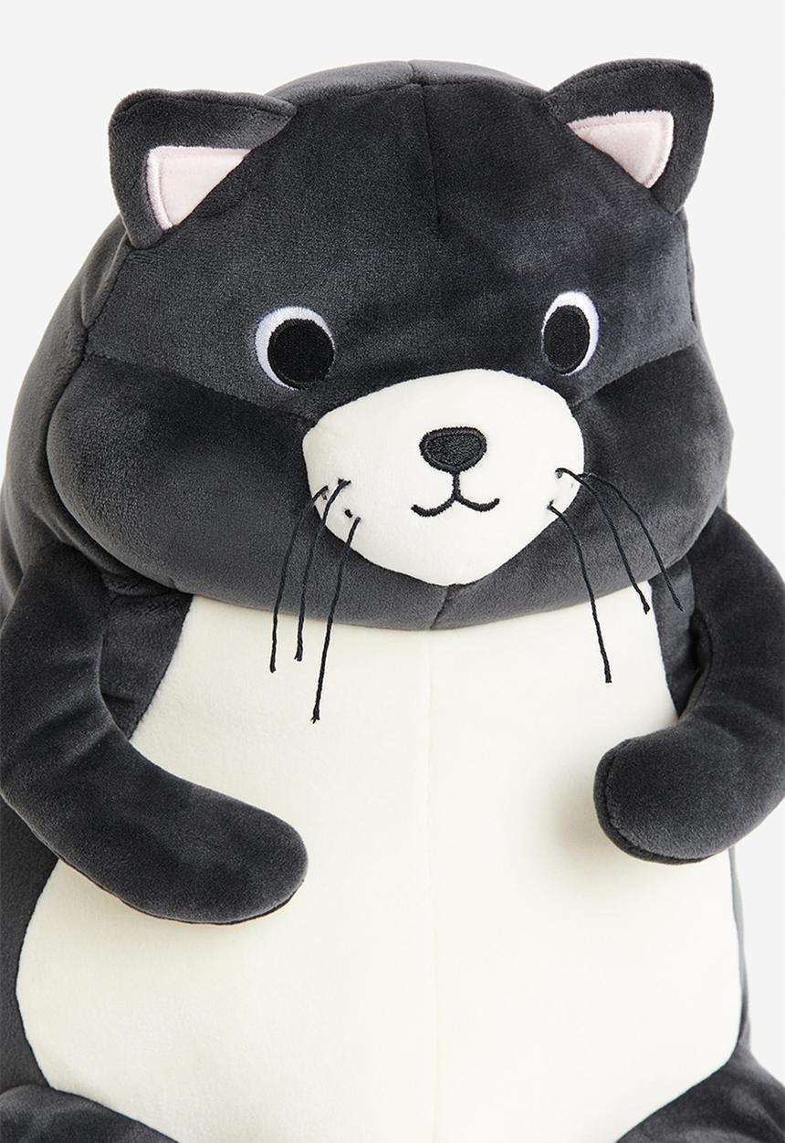 H&M - Cat soft toy - grey