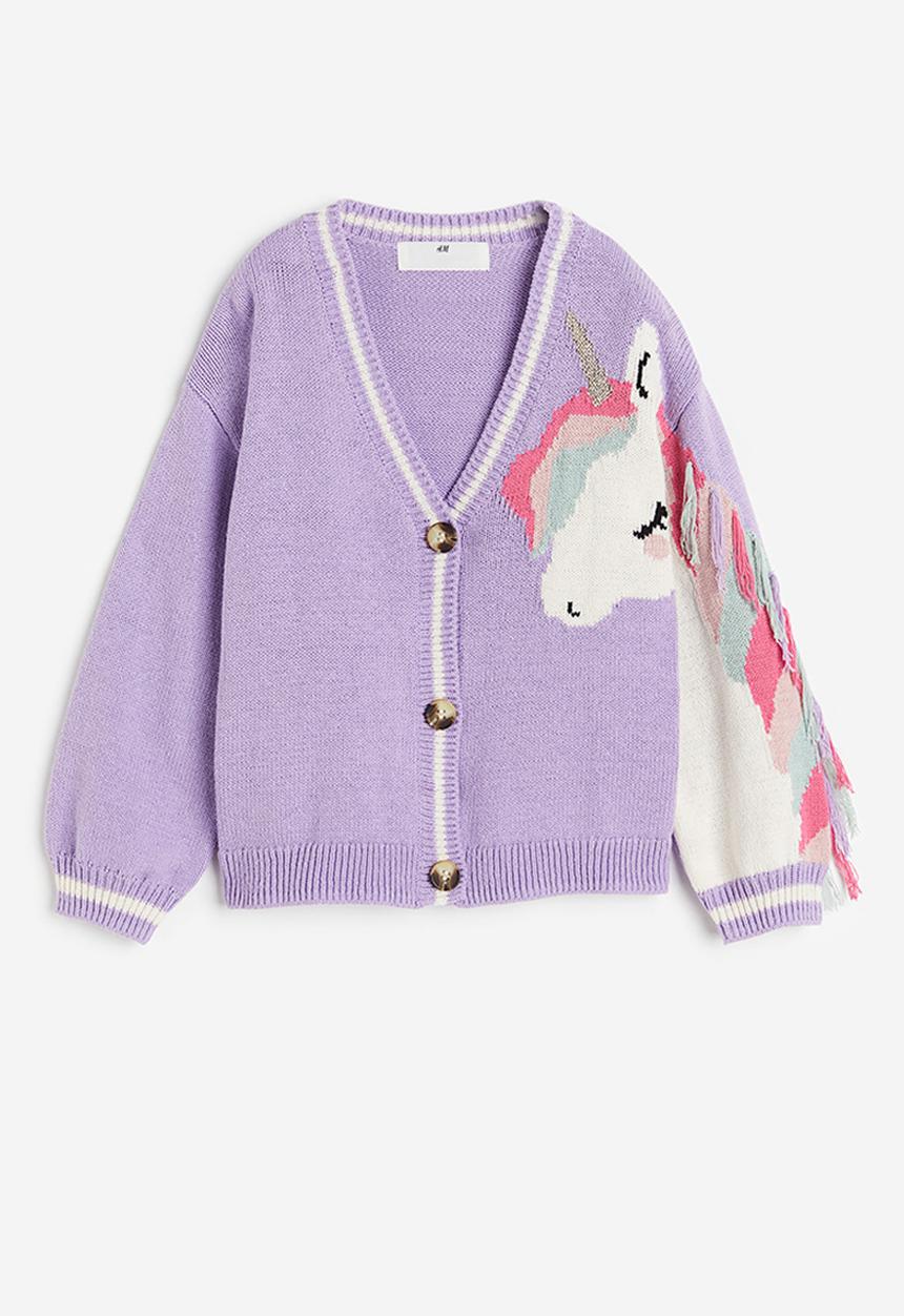 H&M - Patterned cardigan - Purple Unicorn