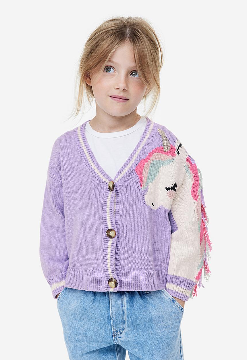 H&M - Patterned cardigan - Purple Unicorn