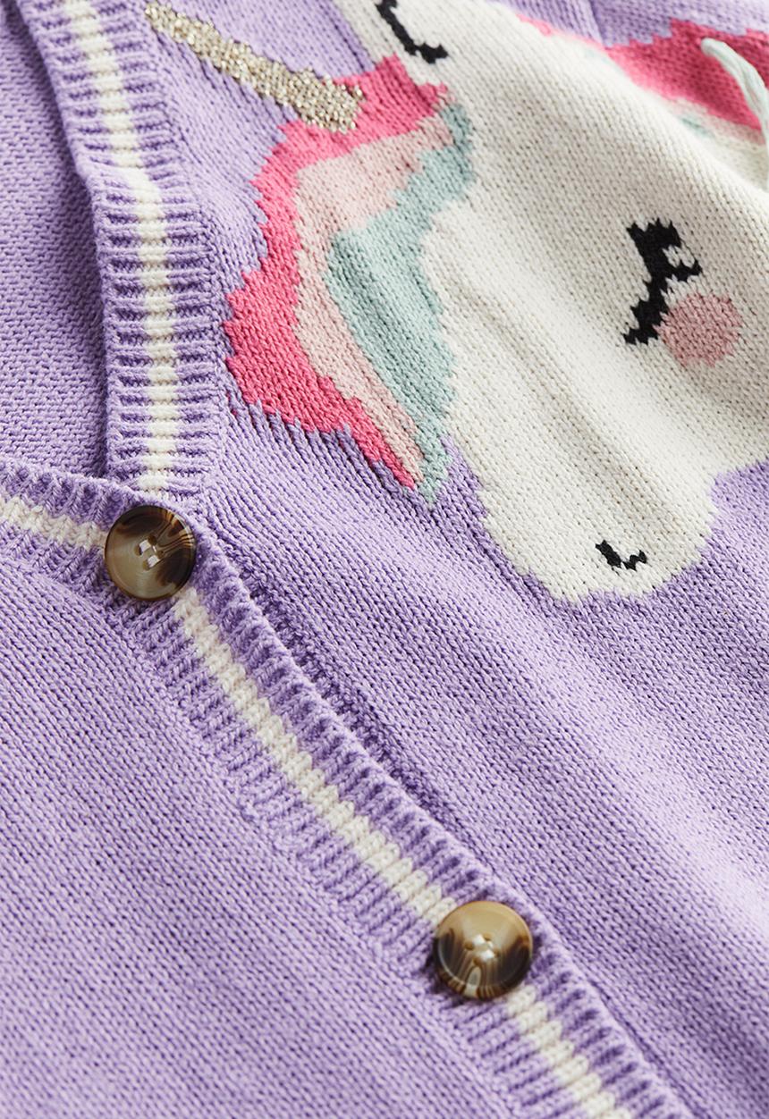 H&M - Patterned cardigan - Purple Unicorn