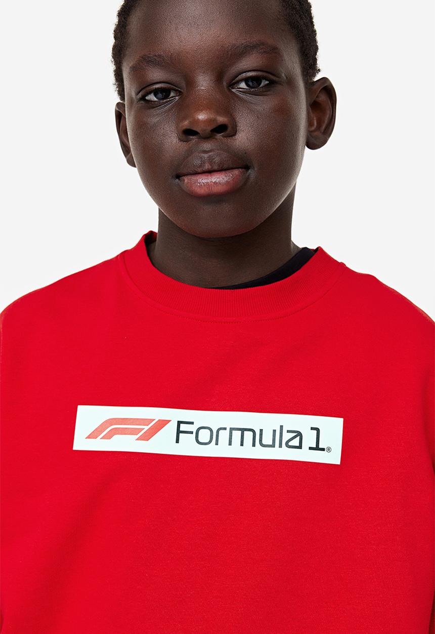 H&M - Printed sweatshirt - Red Formula 1