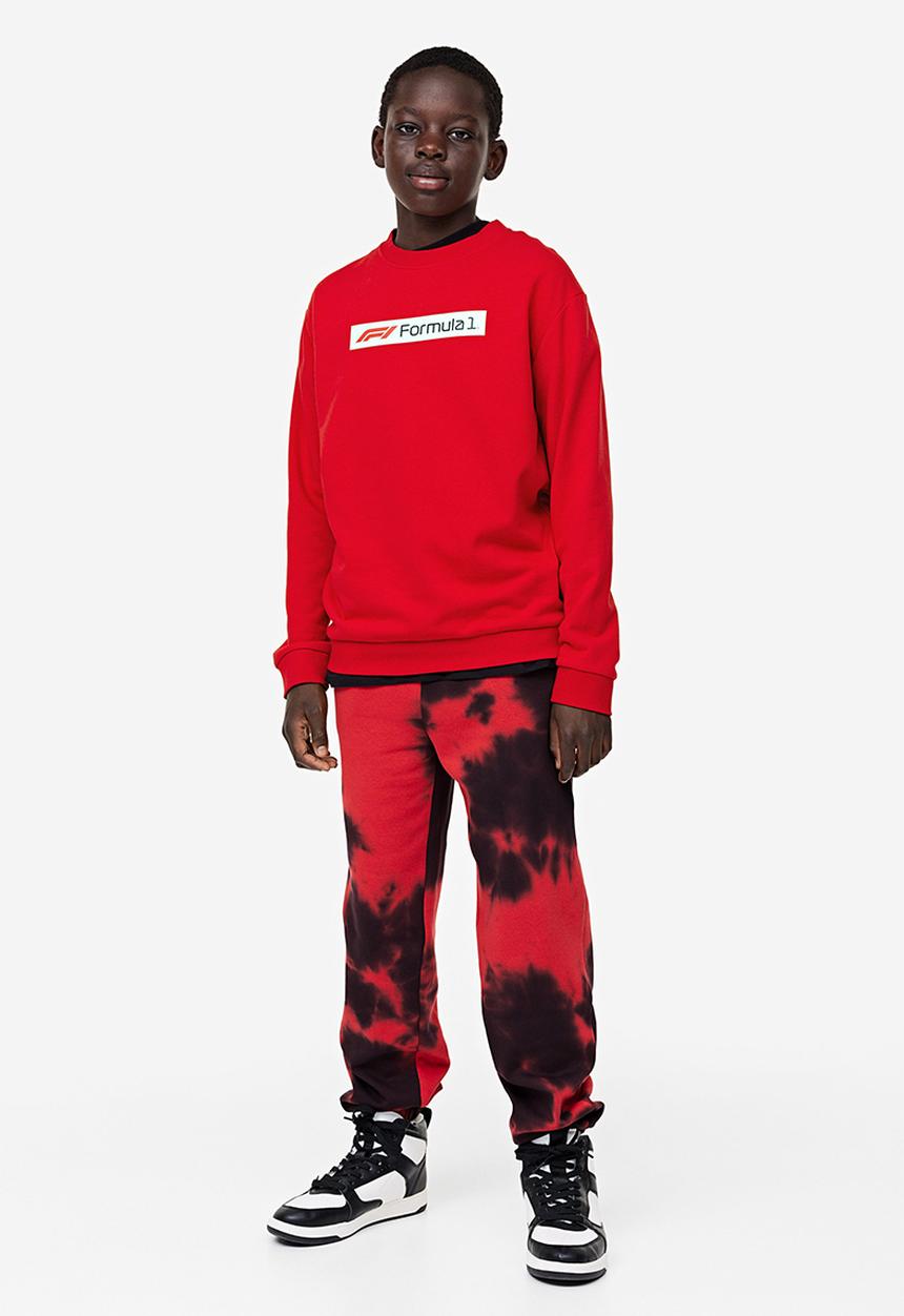 H&M - Printed sweatshirt - Red Formula 1