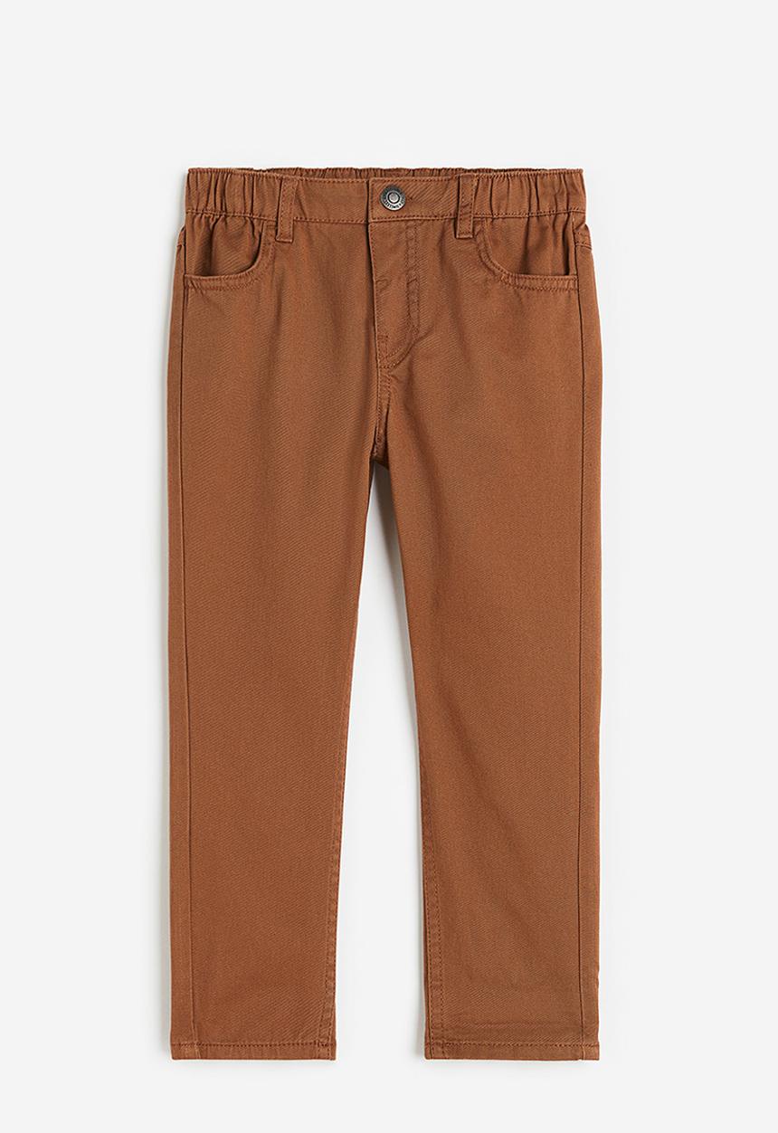 H&M - Relaxed tapered fit trousers - brown