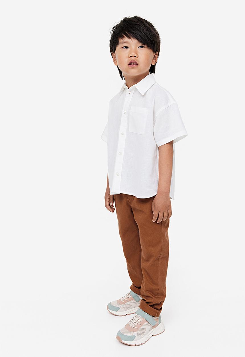 H&M - Relaxed tapered fit trousers - brown