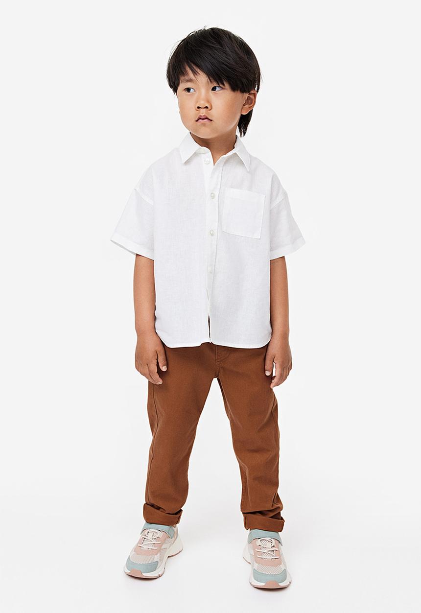 H&M - Relaxed tapered fit trousers - brown