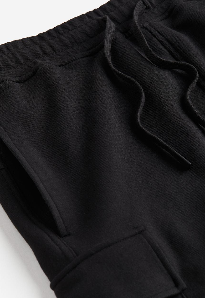 H&M - Drymove™ cotton cargo joggers - black