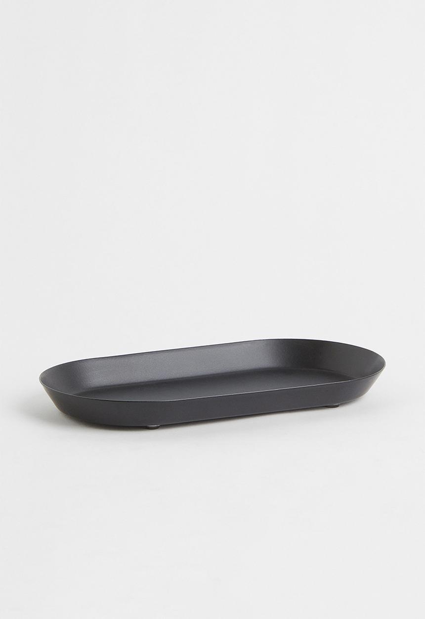H&M - Small metal tray - black