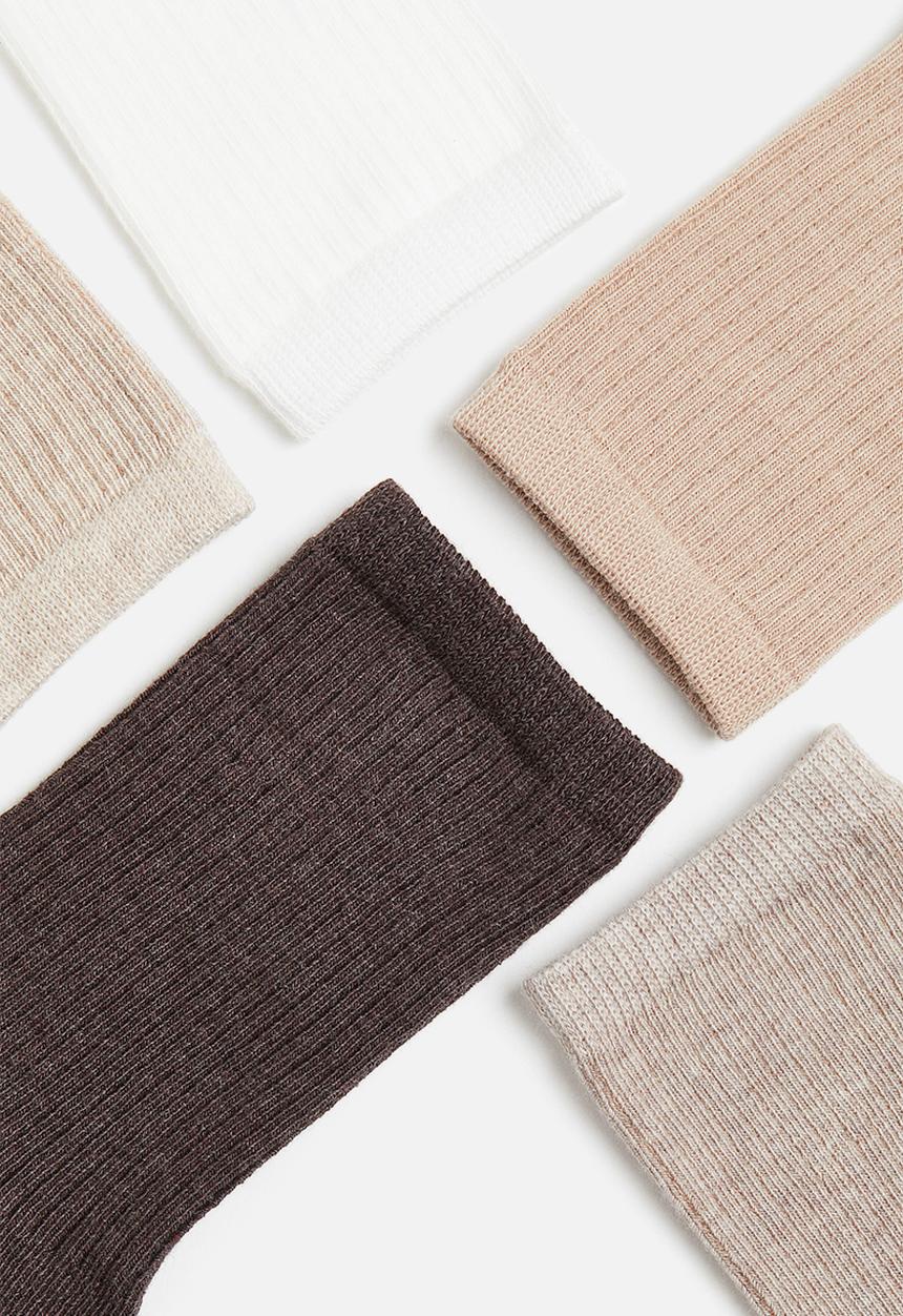 H&M - 7-Pack socks - White Beige