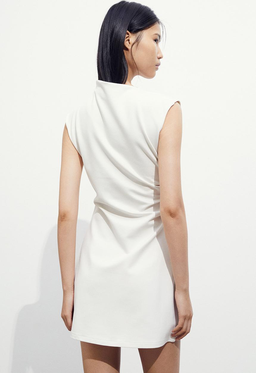 H&M - Draped dress - white
