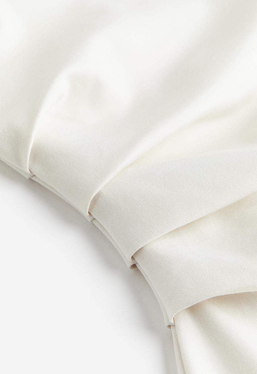 H&M - Draped dress - white
