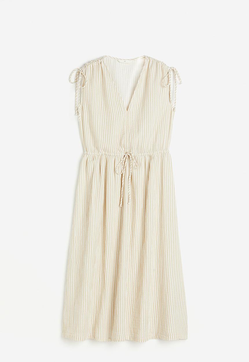 H&M - Drawstring-detail dress - beige