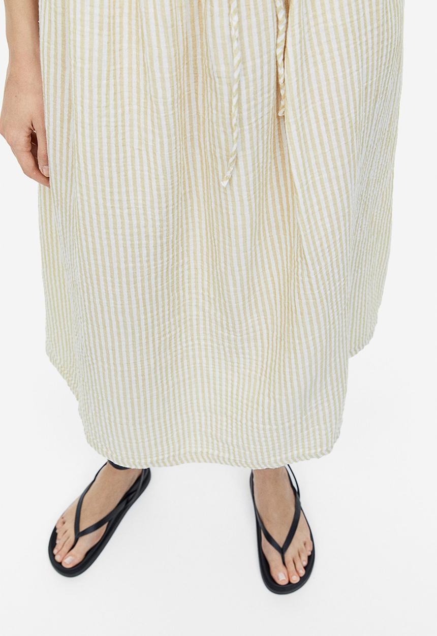 H&M - Drawstring-detail dress - beige