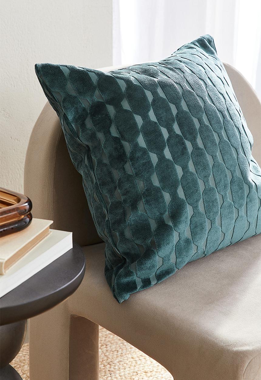 H&M - Patterned cushion cover - green