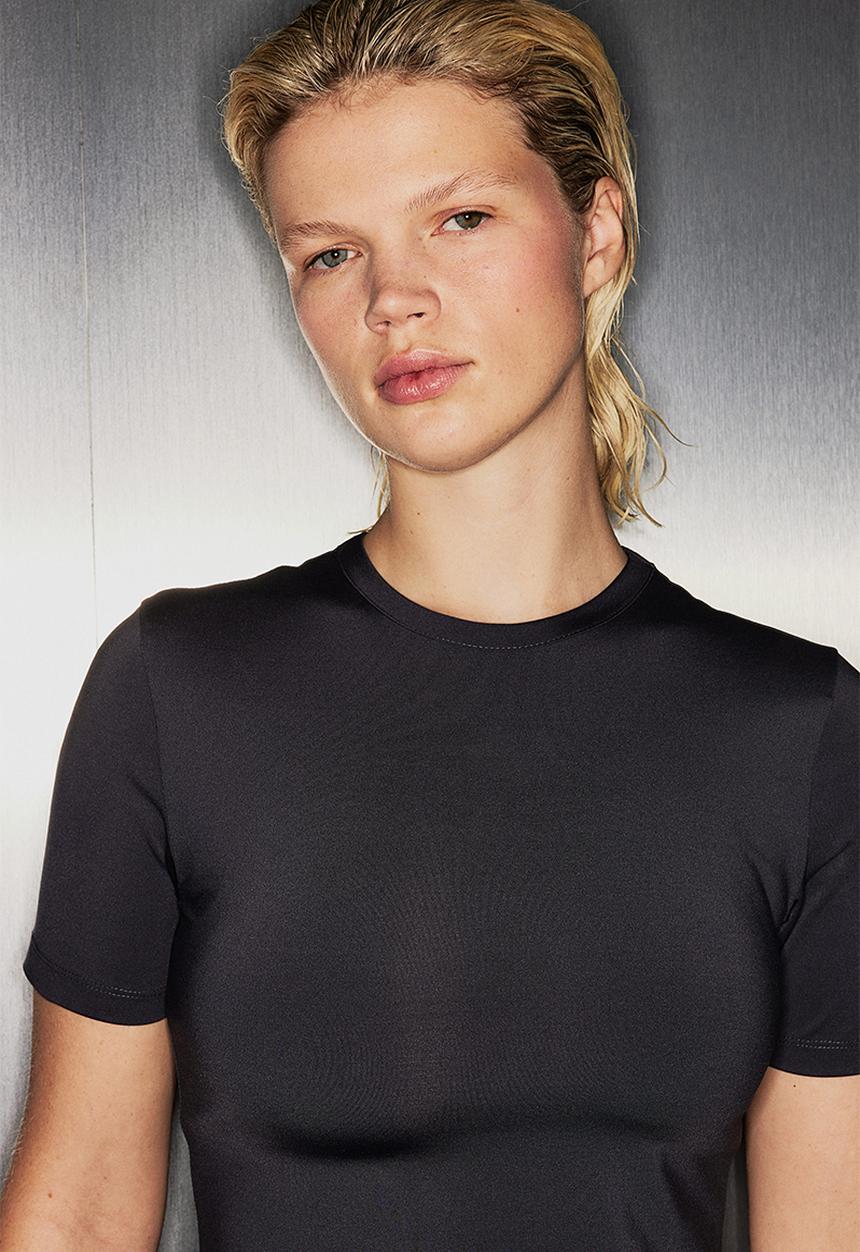 H&M - Drymove™ cropped sports top - grey