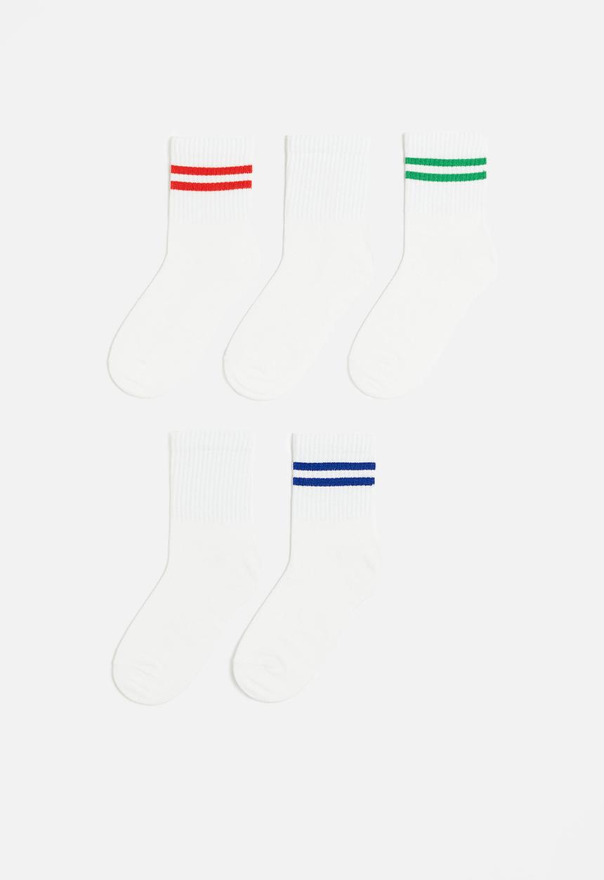 H&M - 5-Pack socks - white