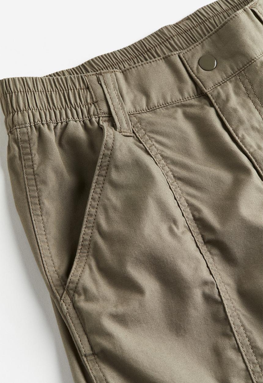 H&M - Canvas cargo trousers - green