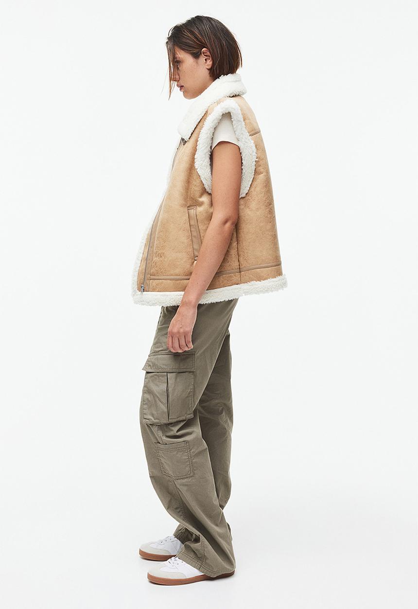 H&M - Canvas cargo trousers - green