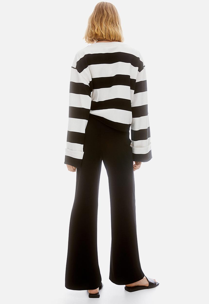 H&M - Button-front trousers - black
