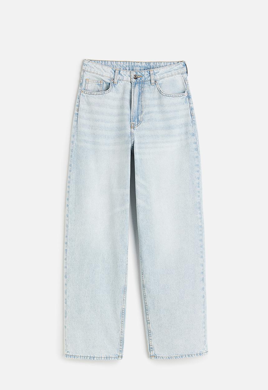 H&M - 90s baggy high jeans - blue