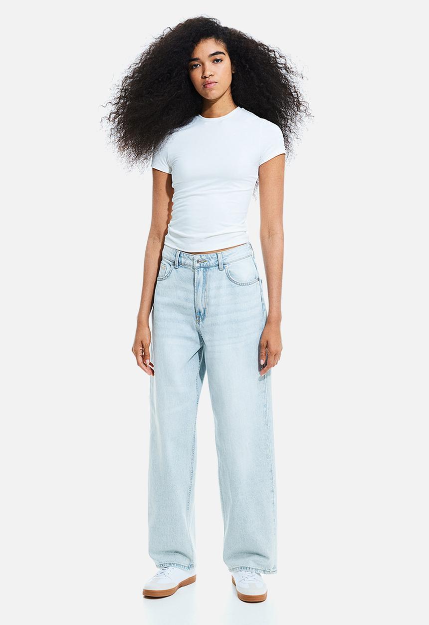 H&M - 90s baggy high jeans - blue