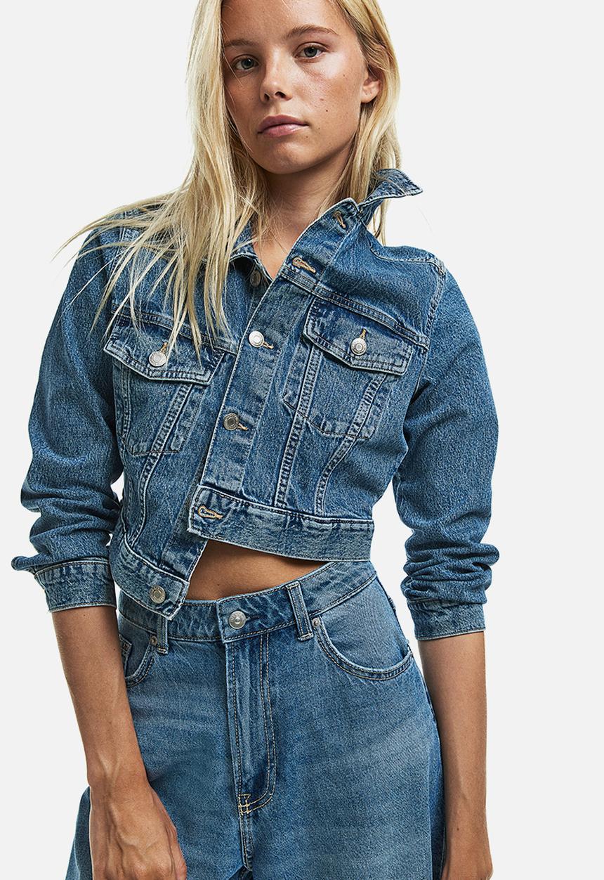 H&M - 90s baggy high jeans - medium blue