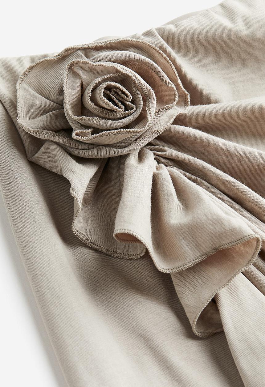 H&M - Appliquéd skirt - greige