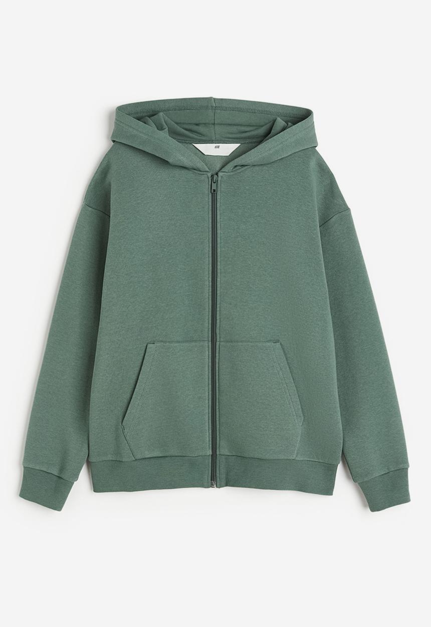 H&M - Zip-through hoodie - green