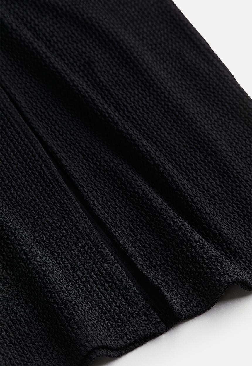 H&M - Crinkled bandeau dress - black
