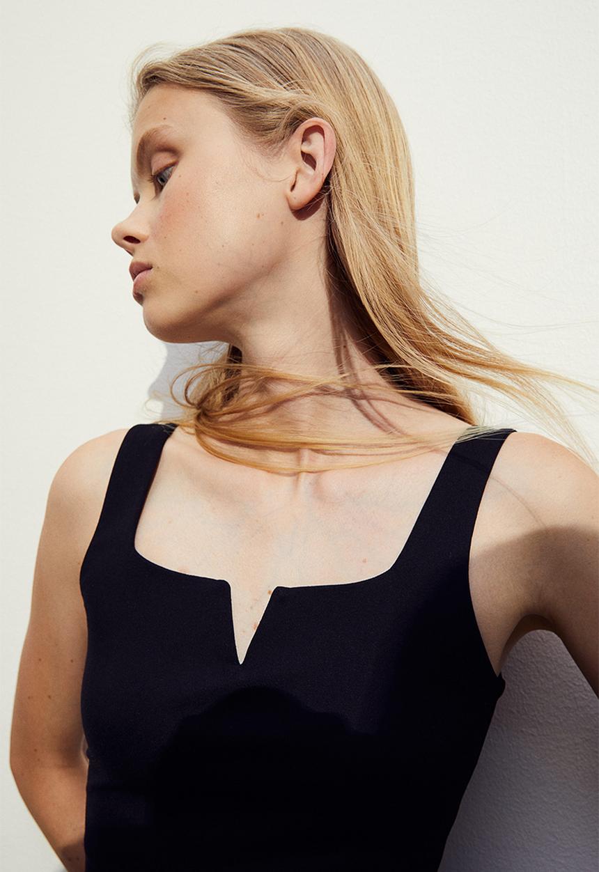 H&M - Jersey vest top - black