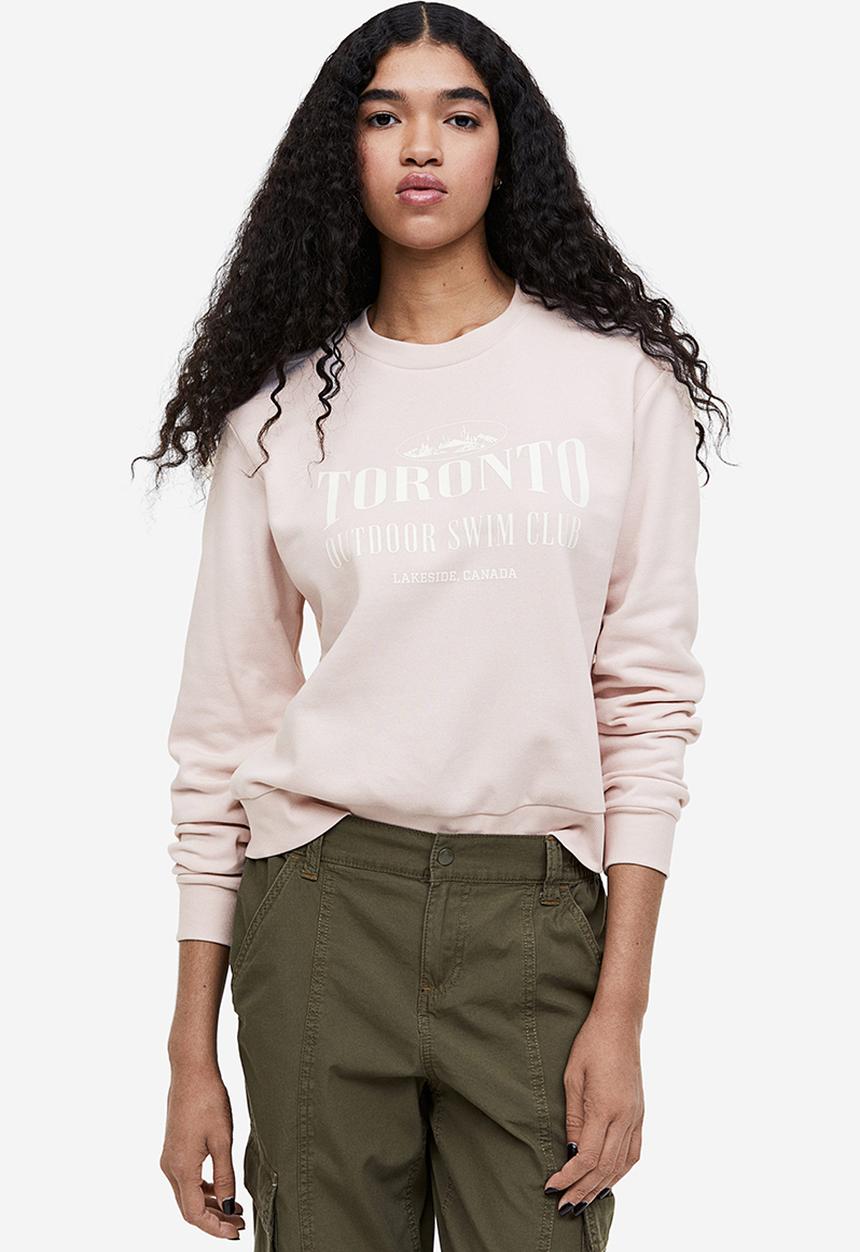H&M - Printed sweatshirt - pink