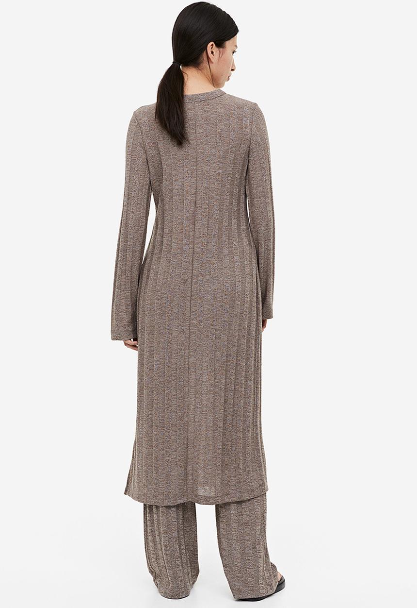 H&M - Rib-knit dress - beige